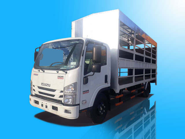 Xe tải Isuzu NQR75ME4 chở xe máy